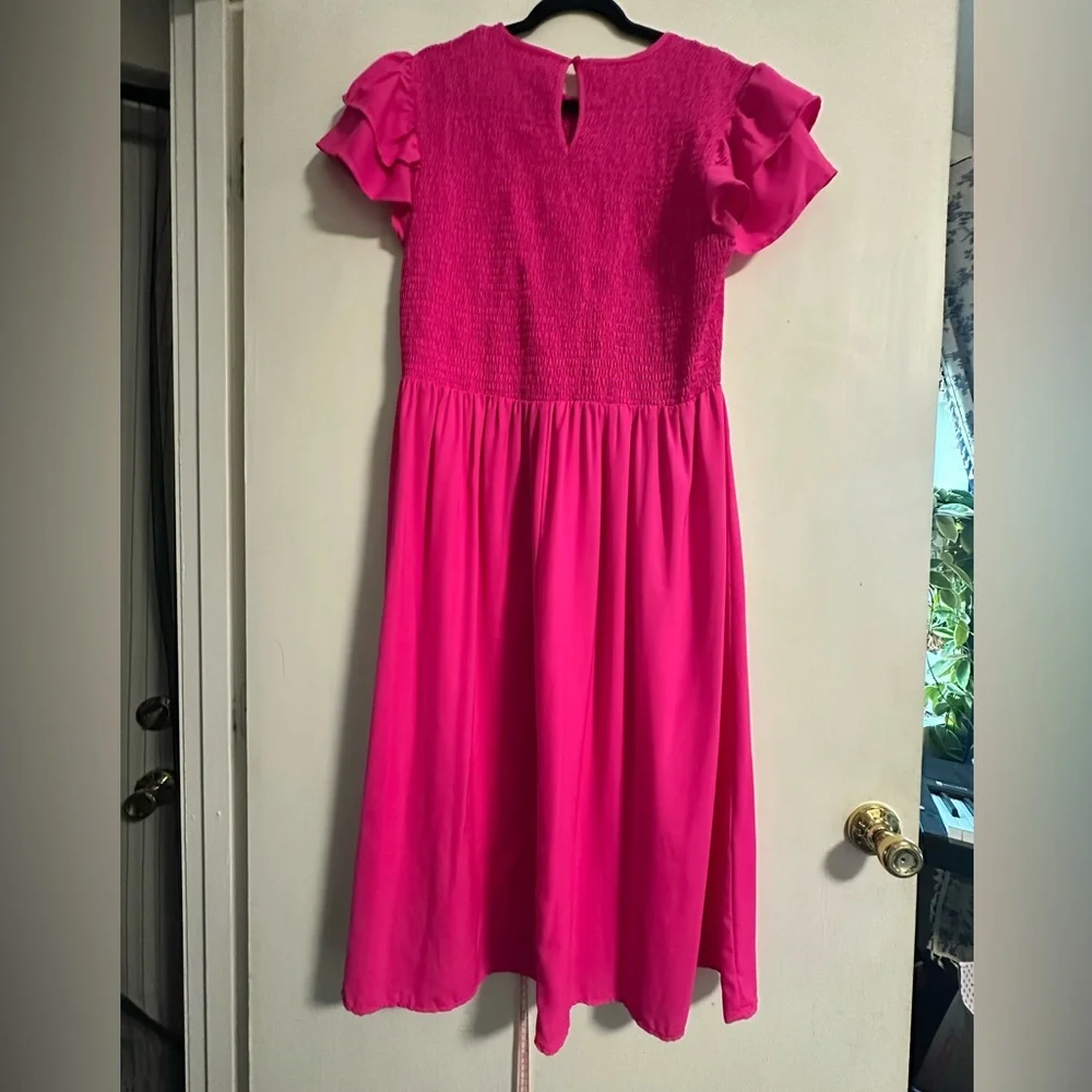 Pink Ruffled Dress - Picture 2 of 4